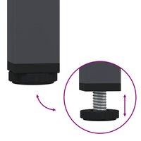 Dressoir Malmo 100,5x39x79 cm staal antracietkleurig