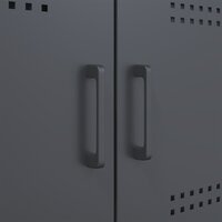 Dressoir Malmo 100,5x39x79 cm staal antracietkleurig