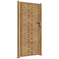 Tuinpoort 100x200 cm rechthoekig cortenstaal