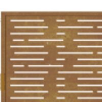 Tuinpoort 100x200 cm rechthoekig cortenstaal