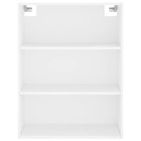 Hoge kast Wim  69,5x34x180 cm bewerkt hout wit