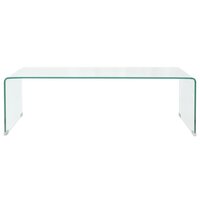 Salontafel Ambrosius 98x45x30 cm gehard glas transparant
