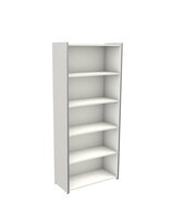 Hoge open kantoorkast Oxford wit 5 ordnerhoogtes 183cm hoog