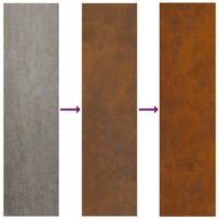 Tuin Privacy Screen Fretwerk Roestig 32 x 140 cm Cortenstaal