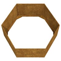 Plantenbak Hexagonaal roestig 90x90x45 cm cortenstaal