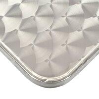 Tuintafel Limo 80x80x70 cm aluminium zilverkleurig