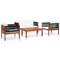 Loungeset Mirthe massief acaciahout - bank - stoelen - tafel