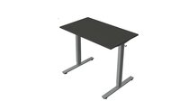 Antraciet zwart elektrisch zit-sta bureau Kerkmann Move New Base 100x60 cm