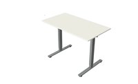 Wit elektrisch zit-sta bureau Kerkmann Move New Base 120x65 cm