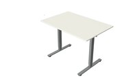 Wit elektrisch zit-sta bureau Kerkmann Move New Base 120x80 cm