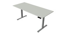 Lichtgrijs elektrisch zit-sta bureau Kerkmann Move New Base 160x80 cm