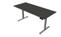 Antraciet zwart elektrisch zit-sta bureau Kerkmann Move New Base 180x80 cm