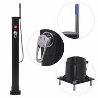 Solar douche 8 L PVC staal met zwart
