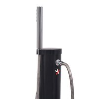 Solar douche 8 L PVC staal met zwart detail
