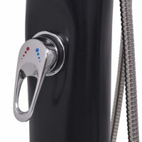 Solar douche 8 L PVC staal met zwart bediening