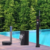 Solar douche 8 L PVC staal met zwart sfeerafbeelding