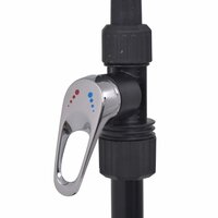 Solar douche Hydra 20 L aluminium HDPE bediening