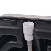 Solar douche Hydra 20 L aluminium HDPE koppeling
