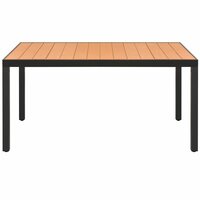 Tuintafel Midas 150x90x74 cm aluminium en HKC bruin vooraanzicht