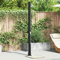 Tuindouche zonne-douche Zwart 217 cm PVC en Aluminium sfeer