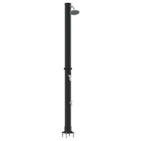Tuindouche zonne-douche Zwart 217 cm PVC en Aluminium