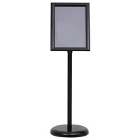 Posterstandaards set 2 stuks Zwart 32.7 x 24 x 108 cm Aluminium