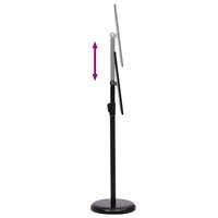 Posterstandaards set 2 stuks Zwart 32.7 x 24 x 108 cm Aluminium