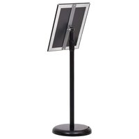 Posterstandaards set 2 stuks Zwart 32.7 x 24 x 108 cm Aluminium ahterzijde