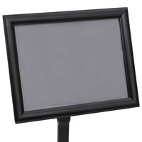 Posterstandaards set 2 stuks Zwart 32.7 x 24 x 108 cm Aluminium