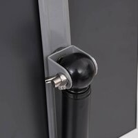 Posterstandaards set 2 stuks Zwart 32.7 x 24 x 108 cm Aluminium