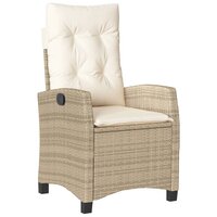 Bistroset Minga met kussens poly rattan beige - 3-delig - losse stoel