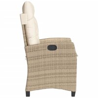 Bistroset Minga met kussens poly rattan beige - 3-delig