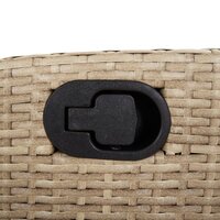 Bistroset Minga met kussens poly rattan beige - 3-delig