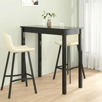 Bartafel Manders 115x55x107 cm MDF zwart