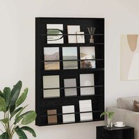 Tijdschrift wandrek Varia 2 st Zwart Eiken 100 x 12 x 70 cm