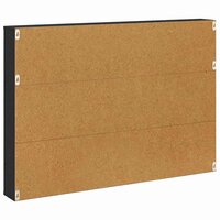 Tijdschrift wandrek Varia 2 st Zwart Eiken 100 x 12 x 70 cm