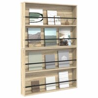 Tijdschrift wandrek Varia 2 st Sonoma Eiken 100 x 12 x 70 cm 