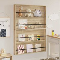 Tijdschrift wandrek Varia 2 st Sonoma Eiken 100 x 12 x 70 cm 