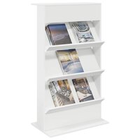 Tijdschrift Rek Magazine Wit 70 x 41 x 126 cm Bewerkt hout