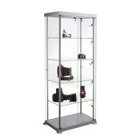 Vitrinekast glas rechthoekig glasvitrine met slot