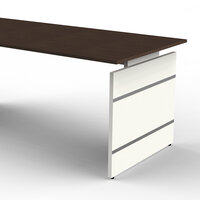 Bureau Office desk 160cm bruin hoogte verstelbaar detail