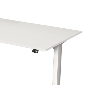 Meubelen-Online - Zit sta bureau Move-1 wit 120x80cm elektrisch verstelbaar