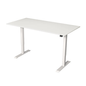 Meubelen-Online - Zit sta bureau Move-1 wit 160x80cm elektrisch verstelbaar 