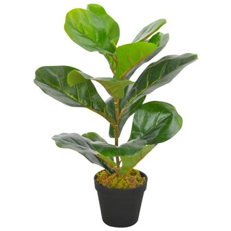 Kunstplant Tabaksbladplant 45 cm groen