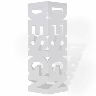 Paraplubak Design wit vierkant staal 48,5 cm