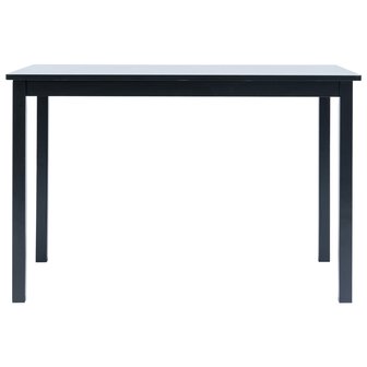 Eethoek Arno hout zwart tafel met 4 stoelen