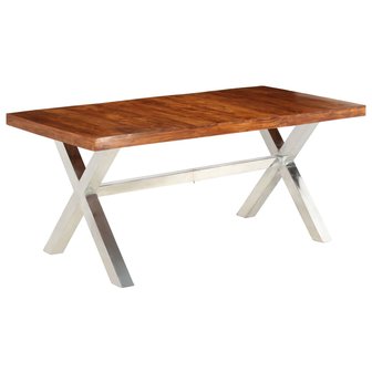 Eettafel Belle180x90x76 cm massief hout