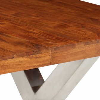 Eettafel Belle180x90x76 cm massief hout