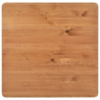 Bartafel Tom 60x60x108 cm massief hout staal zwart