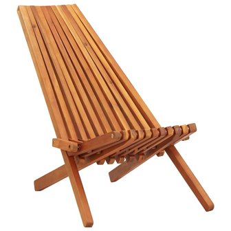 Meubelen-Online - Loungestoel Limba inklapbaar massief acaciahout